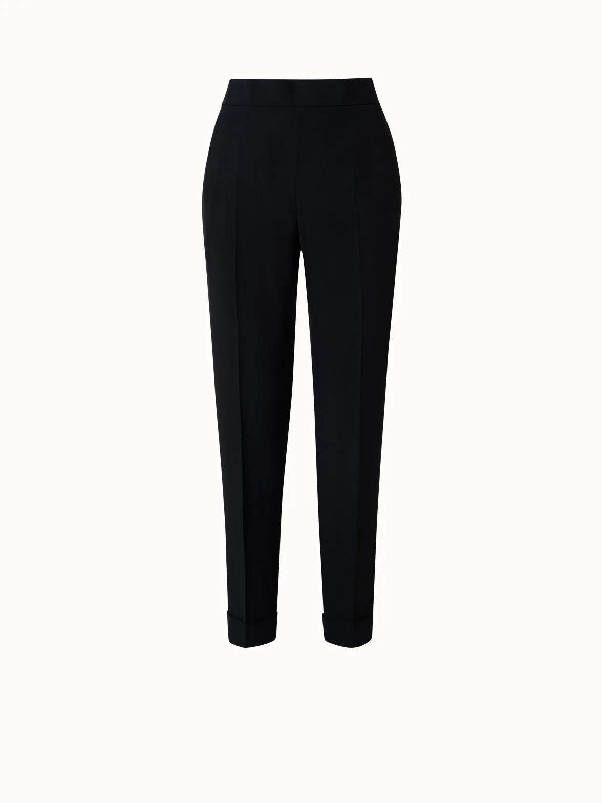 Viscose Crêpe Tapered Pants